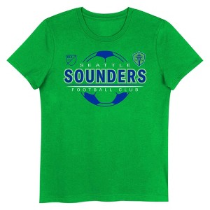 MLS Seattle Sounders Girls' Short Sleeve Crew Neck T-Shirt - 1 of 1