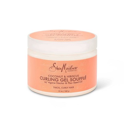 SheaMoisture Curling Gel Souffle for Thick Curly Hair Coconut and Hibiscus - 12 fl oz
