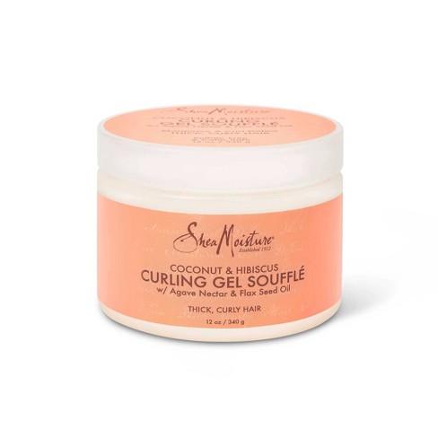 SheaMoisture Curling Gel Souffle for Thick Curly Hair Coconut and Hibiscus - 12 fl oz - image 1 of 4