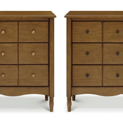 Liberty Natural Walnut Double Dresser with 6 Drawers