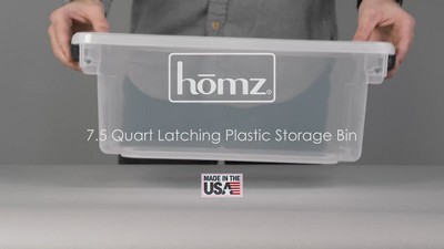 15-Quart Clear Plastic Stackable Storage Container with Gray Lid
