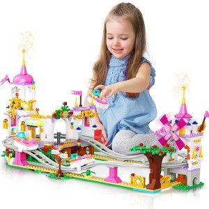 Hogokids Friend Roller Coaster Building Set, 719Pcs Amusement STEM Playground Park Toys for Kids Aged 6+ - 1 of 4