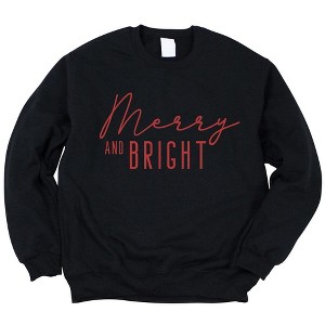 Simply Sage Market Women's Graphic Sweatshirt Merry and Bright - 1 of 4