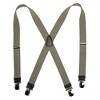 CTM Men's Elastic Anti Slip Pin Clip Suspenders with Leather Drop Tabs - 2 of 4