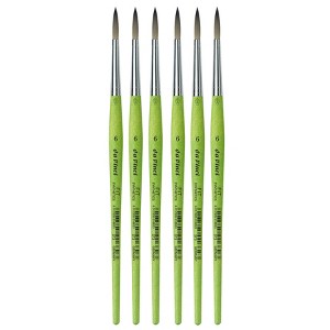 da Vinci FIT Synthetics Student Brush, Synthetic, Acrylic & Tempera, Round, Series 373, Size 6, Pack of 6 - 1 of 3