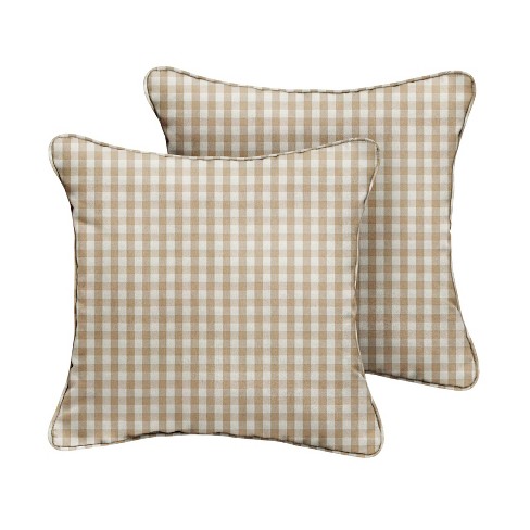 Gingham 2025 outdoor pillows