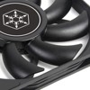 SilverStone Technology   Air Slimmer 120 120x120x15.6mm Black Frame Black Blade FDB bearing 4pin PWM connector 1800RPM - 4 of 4