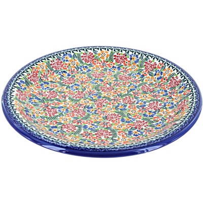 Blue Rose Polish Pottery T03 Galia Dinner Plate