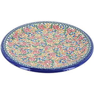 Blue Rose Polish Pottery T03 Galia Dinner Plate - 1 of 1