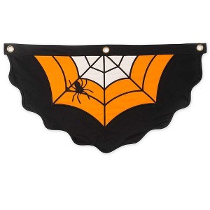 Small Halloween Spider Web Cotton Bunting : Target