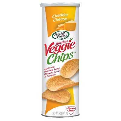 Sensible Portions Cheddar Cheese Garden Veggie Chips - 5oz