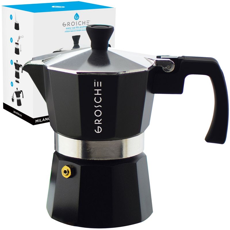 GROSCHE Milano Stovetop Espresso Maker Moka Pot Home Espresso Coffee Maker, 1 of 13
