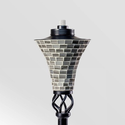 Tiki Brand 62" Hosta Metal Torch Gray Mosaic