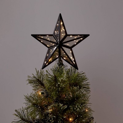 The Memory Company 10-in Star Team White Christmas Tree Topper in the Christmas  Tree Toppers department at