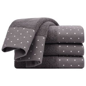 PiccoCasa Soft 100% Combed Cotton Luxury Highly Absorbent Bath Hand Towel - 1 of 4