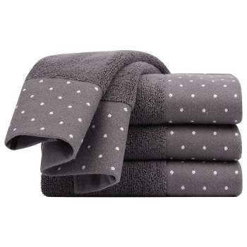 PiccoCasa Hand Towel Set Soft 100% Combed Cotton 600 GSM Luxury Towels Highly Absorbent for Bathroom Wash Bath Towel