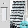 Evideco French Home Goods Striped Sheer Curtain Panel - Light-Filtering Drape for Modern Home Décor, 95 x 55 Inches - image 4 of 4