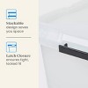 Large Frosted Latching Storage Box - Brightroom™: Stackable Clear Tote, 76L Capacity, Polypropylene, Universal Storage - 4 of 4