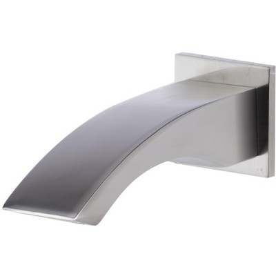 ALFI AB3301-BN Brushed Nickel Curved Wallmounted Tub Filler Bathroom Spout