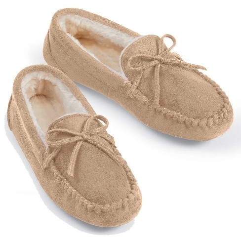 Womens moccasin best sale slippers target