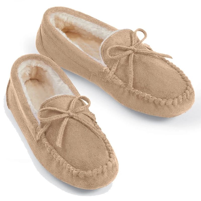 Charles Albert Women's Cozy Moccasin Slippers, 1 of 9