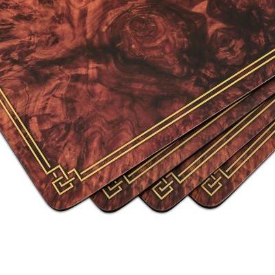 Pimpernel Walnut Burlap Cork-Backed Placemats Set of 4