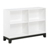 NicBex Bookcases for Living Room Modern Wooden Storage Cabinet Bookcase 2-tone Finish with 4-Shelf for Home Office - 3 of 4