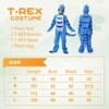 Halloween Dinosaur Costume Kids, T-Rex Costume Toddler with Egg for Baby Child - 2 of 4
