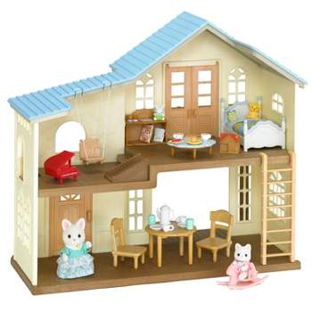 Calico Critters Hillcrest Home Gift Set, Dollhouse Playset with Figures, Furniture and Accessories