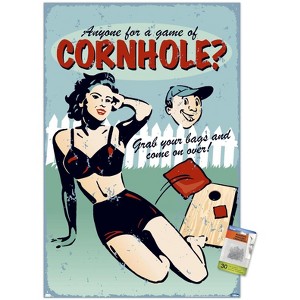 Trends International Anyone for Cornhole Unframed Wall Poster Prints - 1 of 4