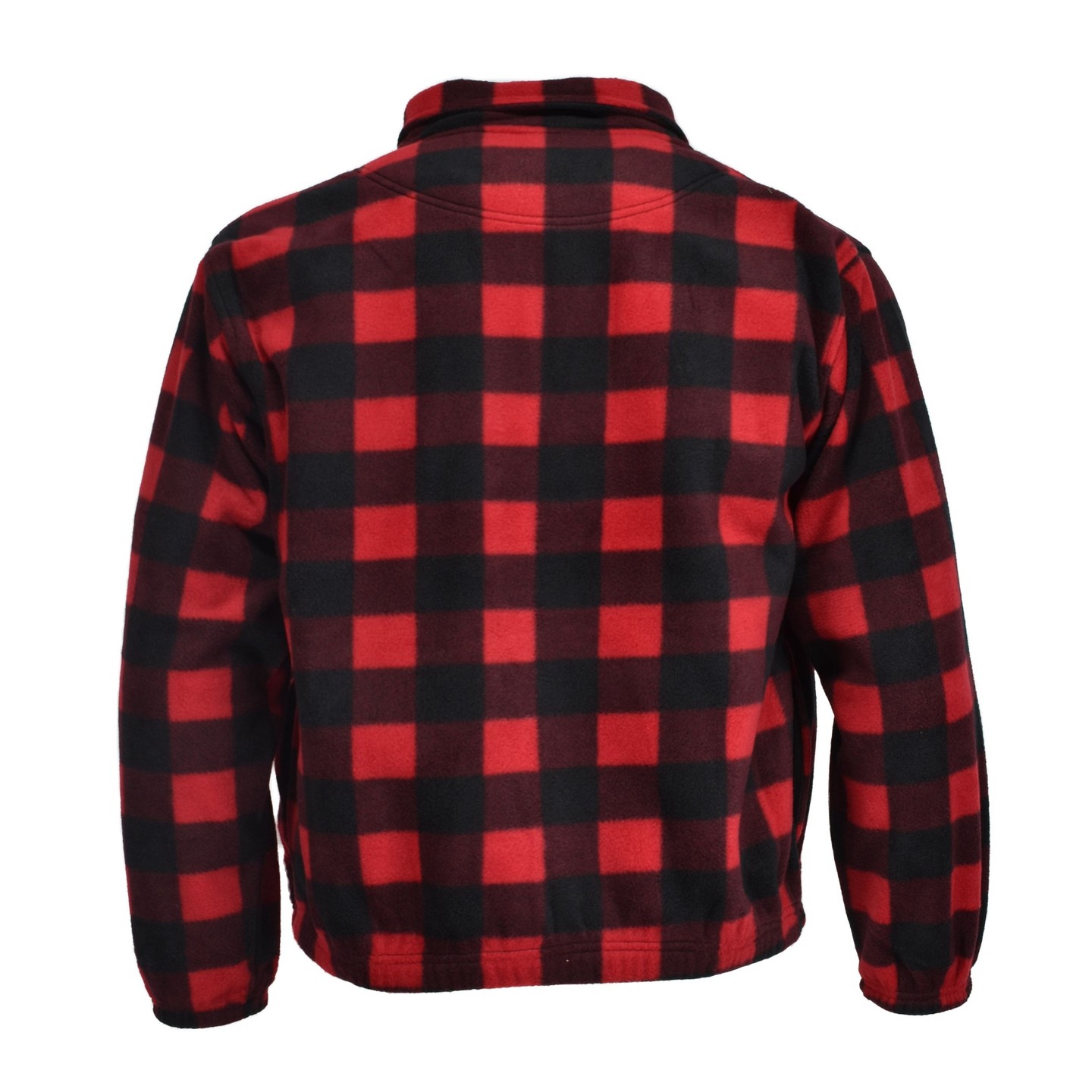 Мужская куртка Burnside Pullover Polar Fleece Jacket Red Buffalo Plaid, цвет: Красный — фото 4