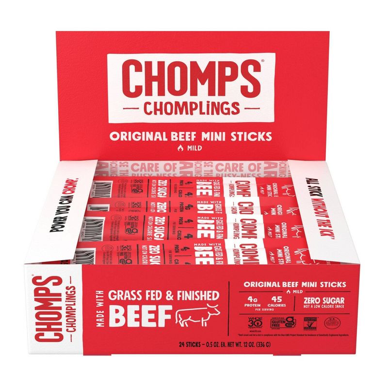 Chomps Original Beef Chomplings - 12oz/24ct, 1 of 8