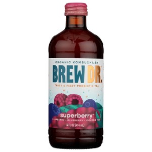 Brew Dr. Superberry Kombucha - 14 fl oz - 1 of 4