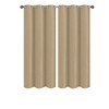 Solid Blackout Thermal Grommet Curtain Panels With Foam Backing (Set of 2) - 2 of 3