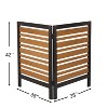 Gulches 2-Panel Outdoor Air Conditioner Fence Screen, Outside Wood Privacy Fence, Backyard Garden Patio,2 Section - 4 of 4
