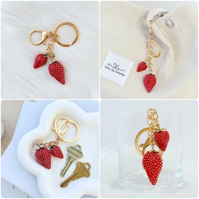 Wrapables Novelty Keychain and Bag Charm for Purse Handbag Backpack, Mother's Day Gift Pink Heart Lock and Key — фото 6