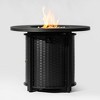 Moda Furnishings 32" Propane Gas Fire Pit Table, 50000 BTU Round Steel Fire Pit for Outside Patio Deck Garden Courtyard - Black - 2 of 4