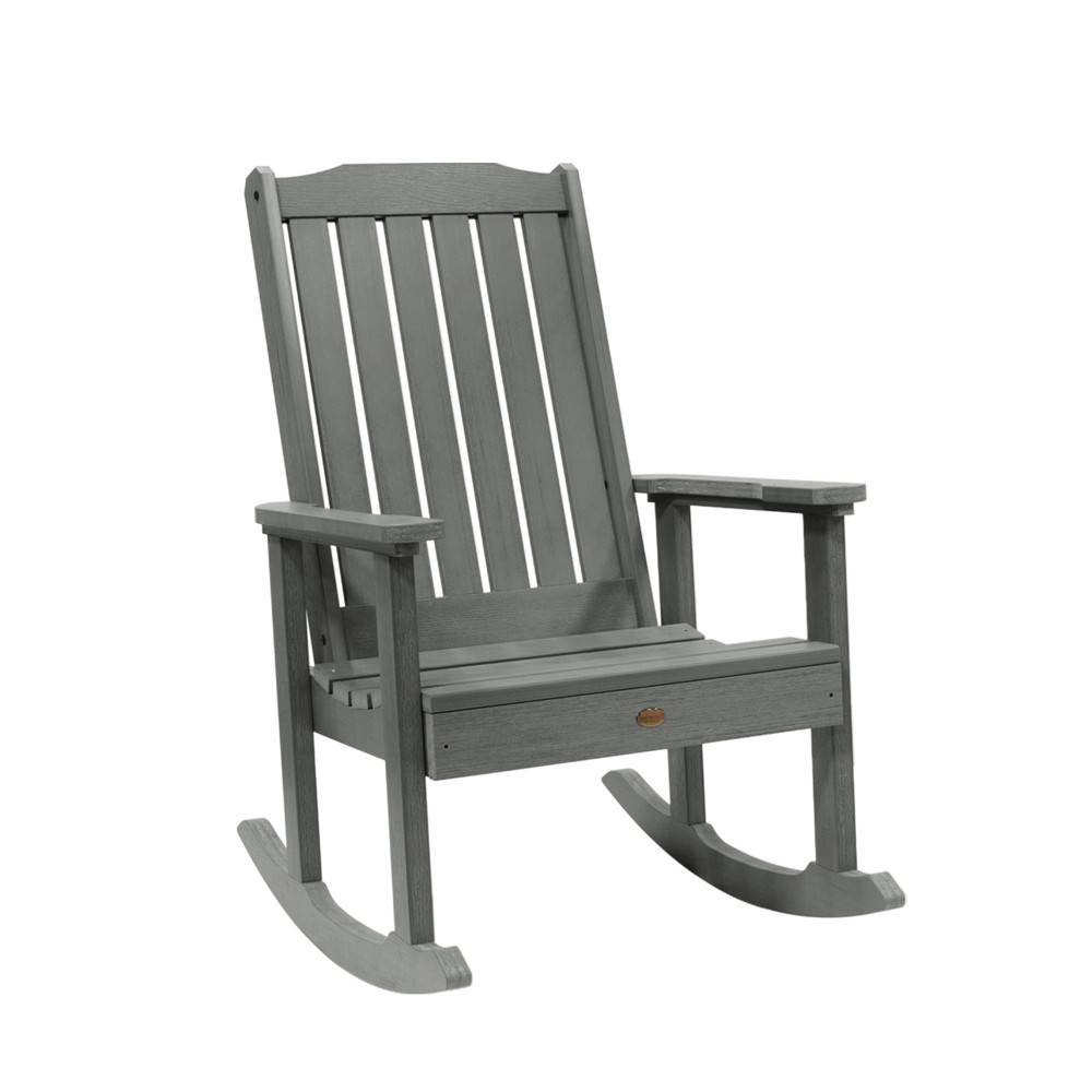 Photos - Garden Furniture Lehigh Rocking Patio Chair Coastal Teak Gray - highwood