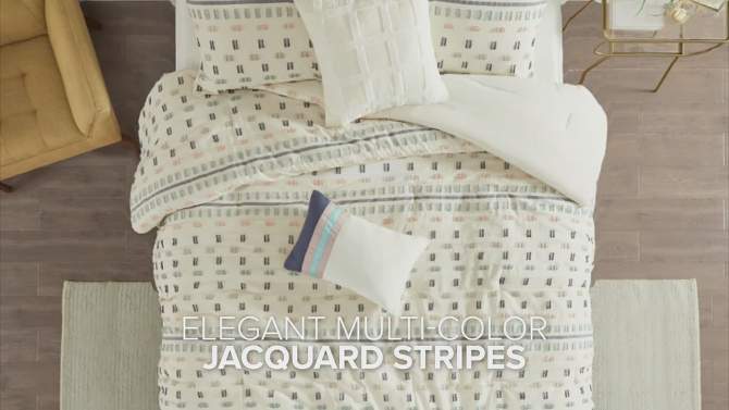 Ari 5pc Cotton Jacquard Comforter Set, 2 of 12, play video