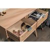 Nordlys 2-Drawer Wood and Natural Rattan Console Table Exotic Boho Living Room - 2 of 4