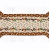 Earth Rugs Hand-Stenciled Harvest Border Dog Bone Braided Jute Stair Tread – 9"x24" - 2 of 3