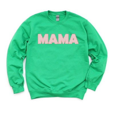 Simply Sage Market Women's Graphic Sweatshirt Pink Checkered Mama