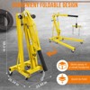 2-Ton Heavy Duty Folding Engine Hoist - Shop Crane with 6 Casters & Engine Lift Lever, 4000LB Capacity, for Automotive, Workshop Use - 4 of 4