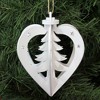 5.5 Inch Flourish Onion Heart Ornament Tree Snowflake Tree Ornaments - 3 of 3