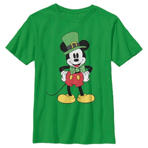 Boy's Disney Mickey Dressed Up For St. Patrick's T-shirt : Target