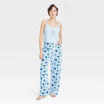 JUNZAN Star Gold Blue White Long Pajama Pants For Women Nightwear For Women  Pajama Pyjamas XS at  Women's Clothing store