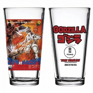 Adult Godzilla vs. Mechagodzilla Poster Pint Glass - 1 of 1