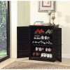 VYNXARIA Modern Transitional Shoe Cabinet - Espresso Finish with Adjustable Shelves - 2 of 4