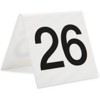 Juvale Set of 25 Acrylic Table Numbers for Wedding, Plastic Tent Cards Numbered 26-50 for Restaurants, Banquets, Receptions, 3 x 2.75 x 2.5 In - 2 of 3