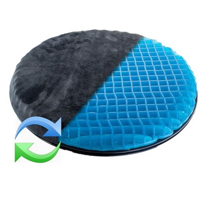 5 Star Super Deals 360° Swivel Honeycomb Gel Cushion Orthopedic Cooling Gel Memory Foam Seat Chair  Improves Posture Non-Slip Bottom Washable Cover